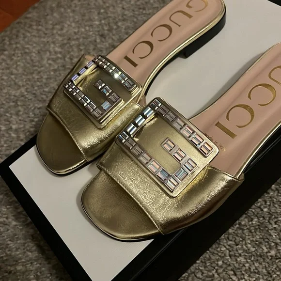 Gucci sandals. 35 1/2 - Picture 4 of 9